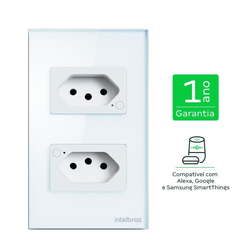 Tomada Inteligente WI-FI 10A ETW 1002 Intelbras Branco