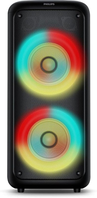 Philips Party Speaker TAX4000/78 - Bluetooth com LED, USB, Microfone e Alça