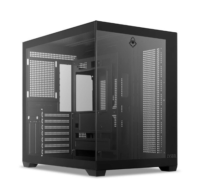 Gabinete Gamer Aquário Mancer CV500L, Mid Tower, Lateral De Vidro, Preto, MCR-CV500L-BK