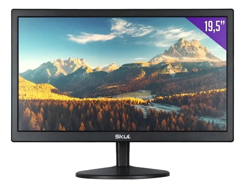 Monitor Skul 19,5 Office LED 5ms HDMI+VGA SM1955MS Preto