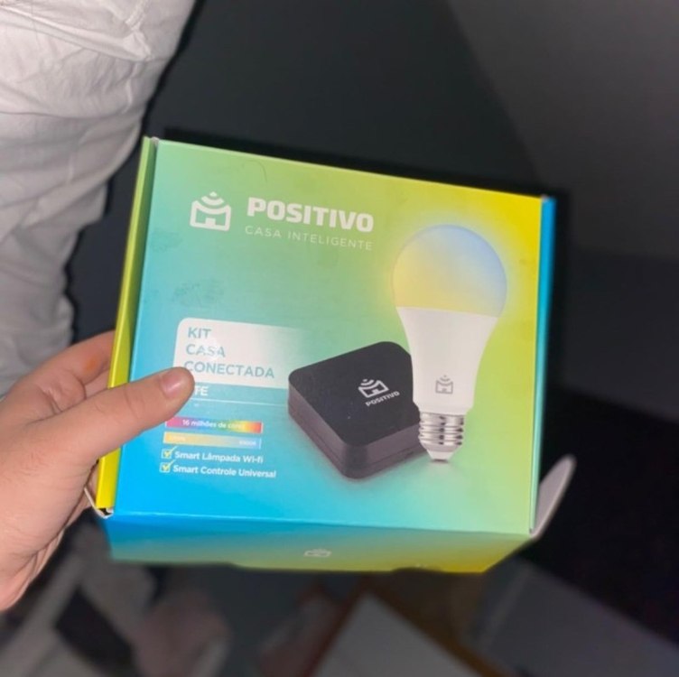 Kit Casa Conectada Lite Positivo Casa Inteligente 127/220v Branco