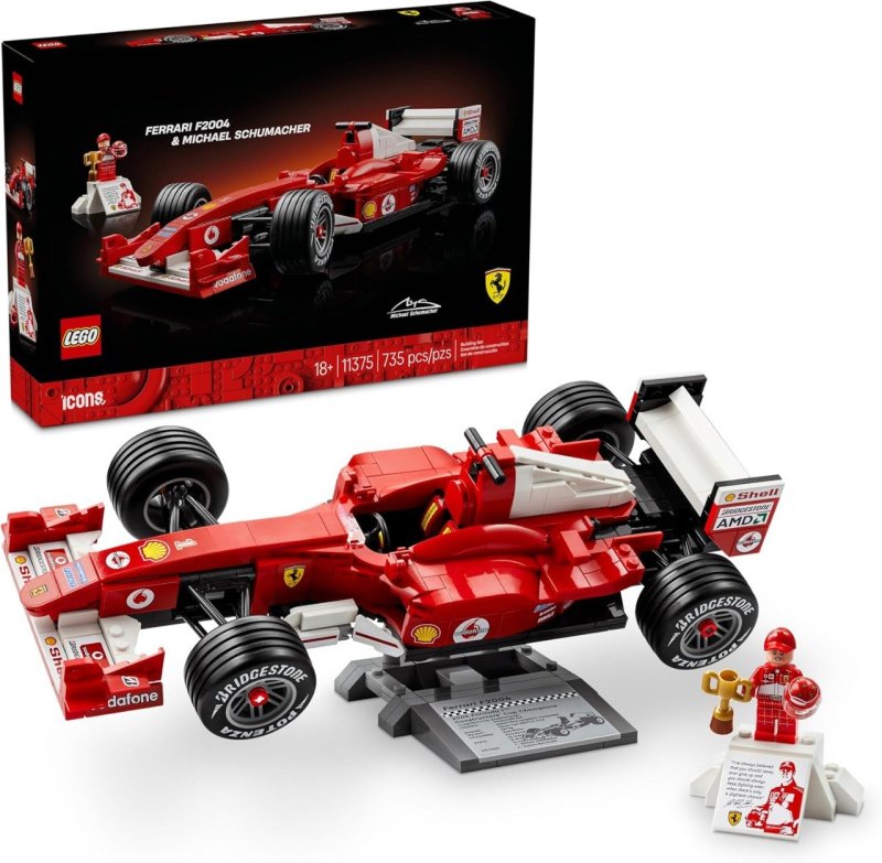 LEGO ICONS FERRARI F2004 MICHAEL SCHUMACHER