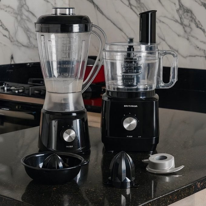 Multiprocessador Britânia BMP900 1000W 3 em 1 Inox Preto