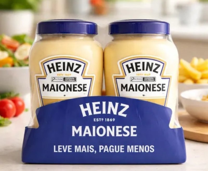Heinz Pack Maionese Tradicional, 400G - 2 unidades + Frete Grátis
