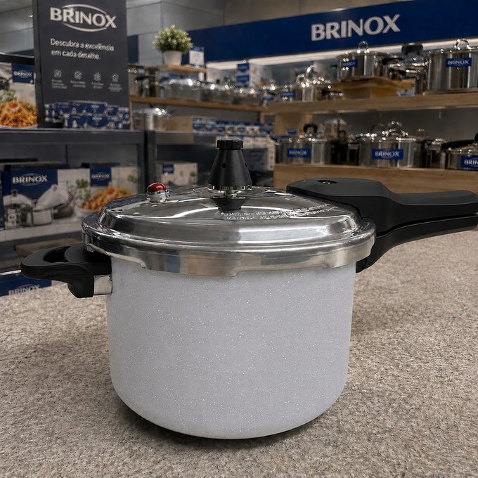Panela de Pressão Indução 4,2L Brinox + Frete Grátis