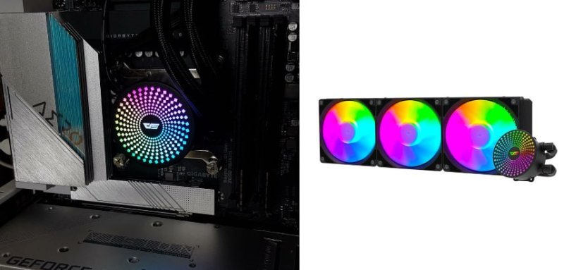 Water Cooler Aigo Darkflash DC360 Radiant, ARGB, 360mm, Preto, DC360BK