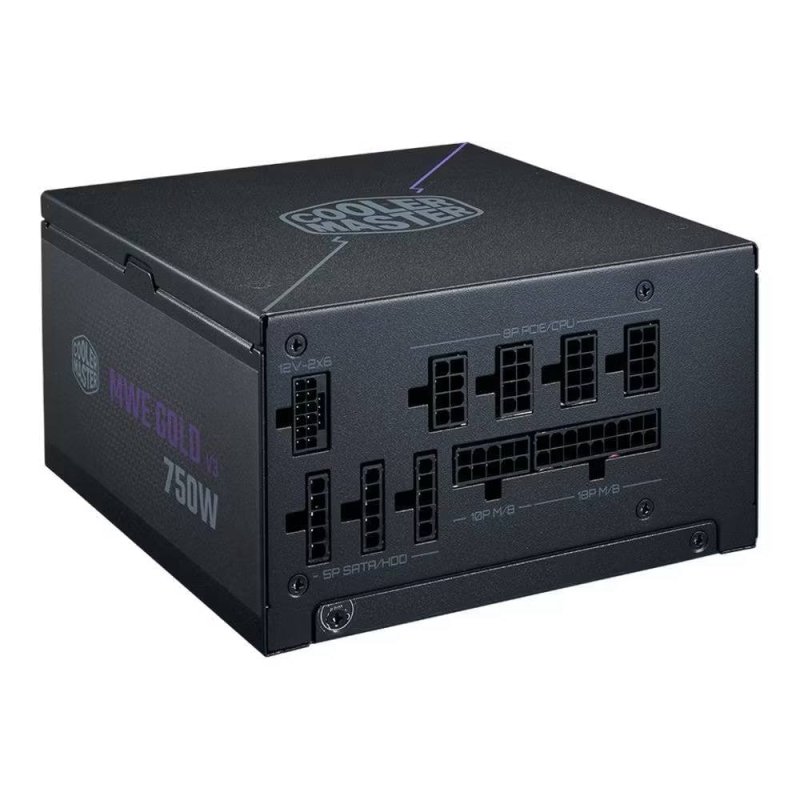 Fonte Cooler Master ATX 3.1 750W MWE Gold 750 V3 PFC Ativo 80 Plus Gold Sem/Cabo