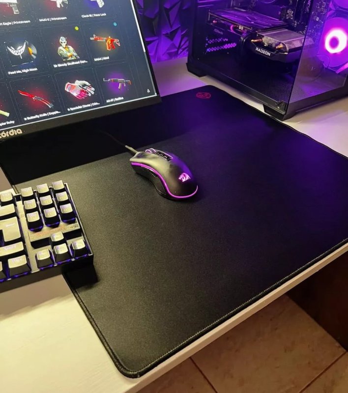 Mousepad Gamer TGT K50M, Grande, 500x500x3mm, Preto, TGT-K50M-GRB01