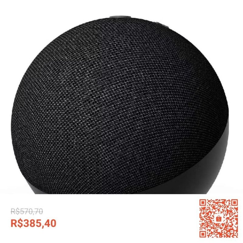 Echo Dot (5ª geração) Smart Speaker com Alexa Amazon Preto