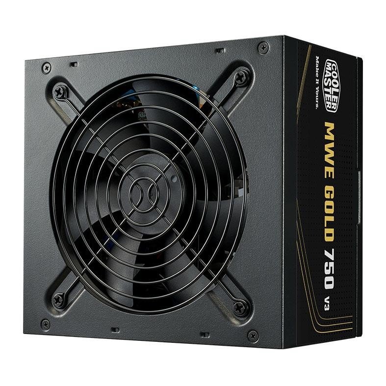 Fonte Cooler Master ATX 3.1 750W MWE Gold 750 V3 PFC Ativo 80 Plus Gold Sem/Cabo