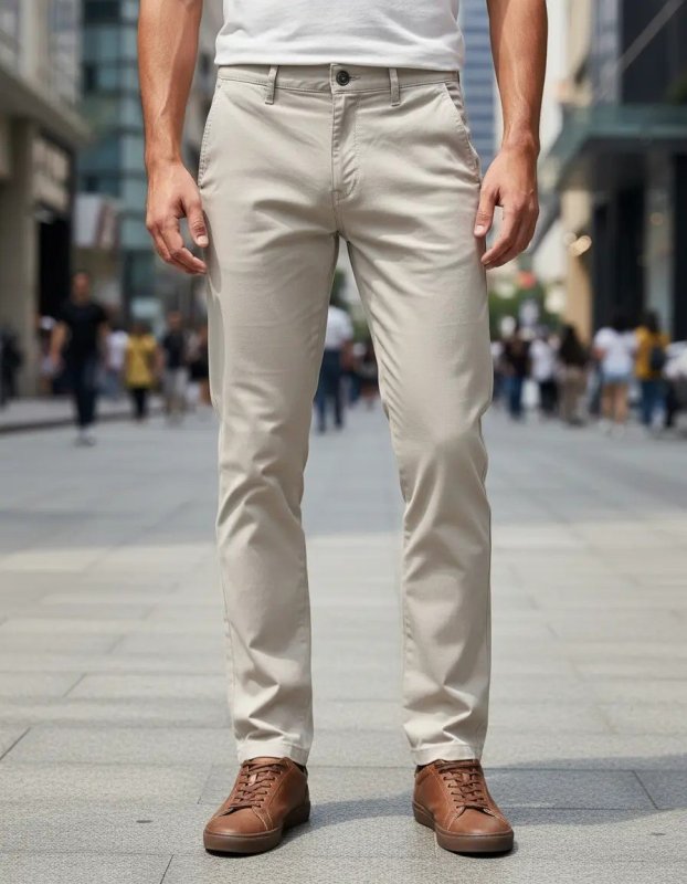 Calça Sarja Masculina Alfaiataria Bolso Faca Tradicional