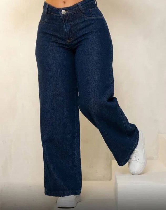 Calça Jeans Wide Leg Feminina