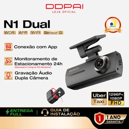 Câmera Veicular DDPAI N1 Dual