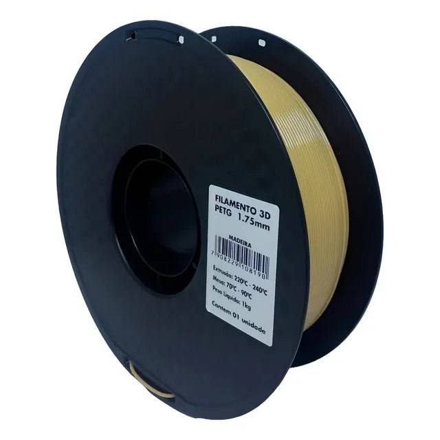 Filamento PET-G 1,75mm Cor Madeira 1kg - Masterprint