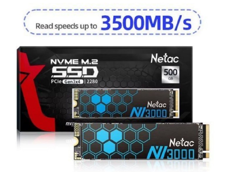 SSD NVME Netac NV3000 500GB 3500MB/S