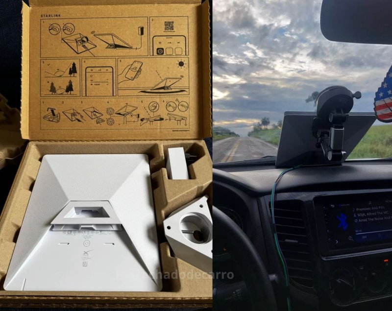 Kit de Internet via Satélite Starlink Mini