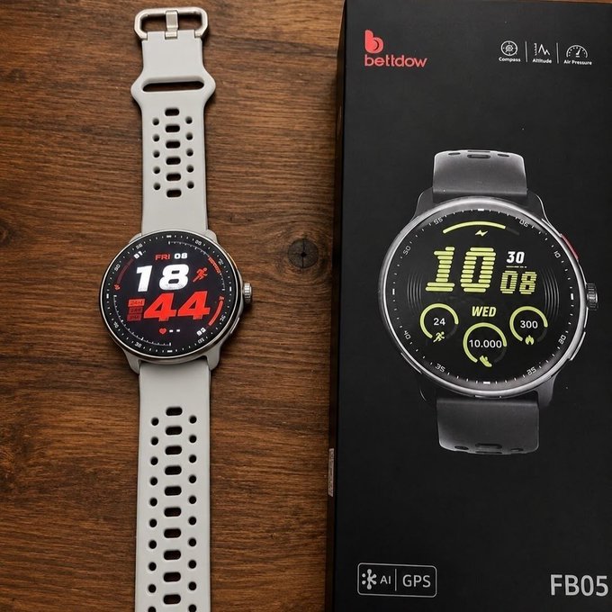 Relógio Smartwatch Bettdow FB050 GPS Amoled + Frete Grátis