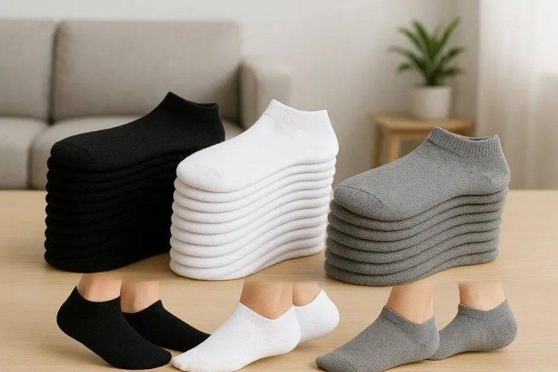 Kit 24 Pares Meia Soquete Cano Curto Unissex Atacado Cores