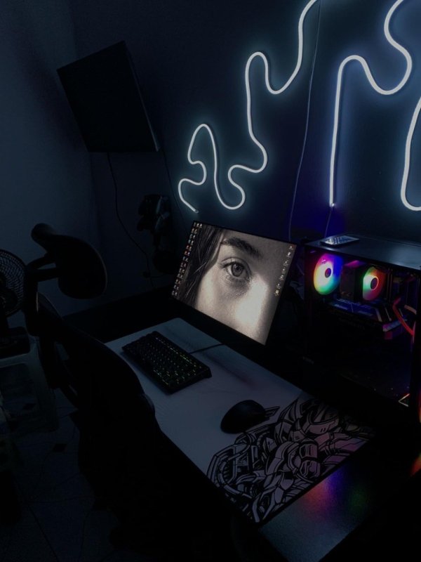 Mousepad Gamer Redragon Flick XL Special Edition Cypher Branco e Preto 400x900mm P032A + Frete Grátis