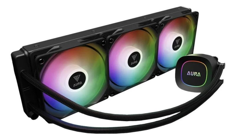 Water Cooler Gamdias Aura Gl360 Lite Preto Argb Am5 Lga 1851
