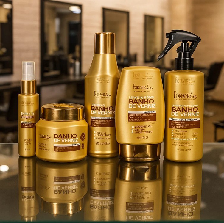 Kit Banho De Verniz Completo Brilho Extremo Forever Liss