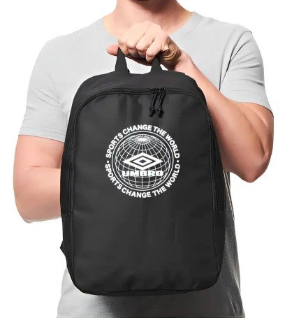 Mochila Masculina Umbro Change The World Preto Executiva