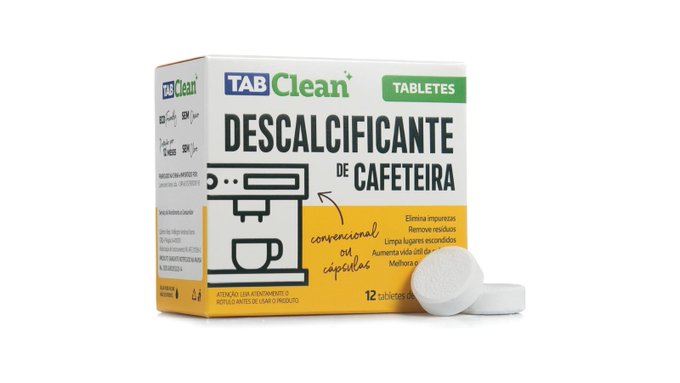 12 un. Tab Clean Descalcificante Limpa Maquina de Café Expresso