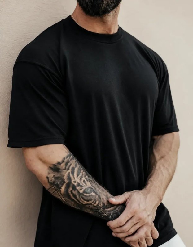 Camiseta Oversized Para Treino E Casual 100% Algodão Premium