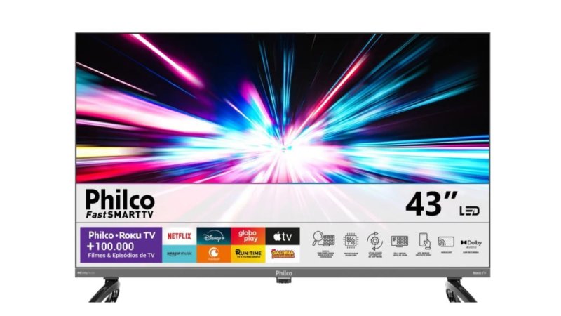 Smart TV Philco 43" Roku Led Full HD