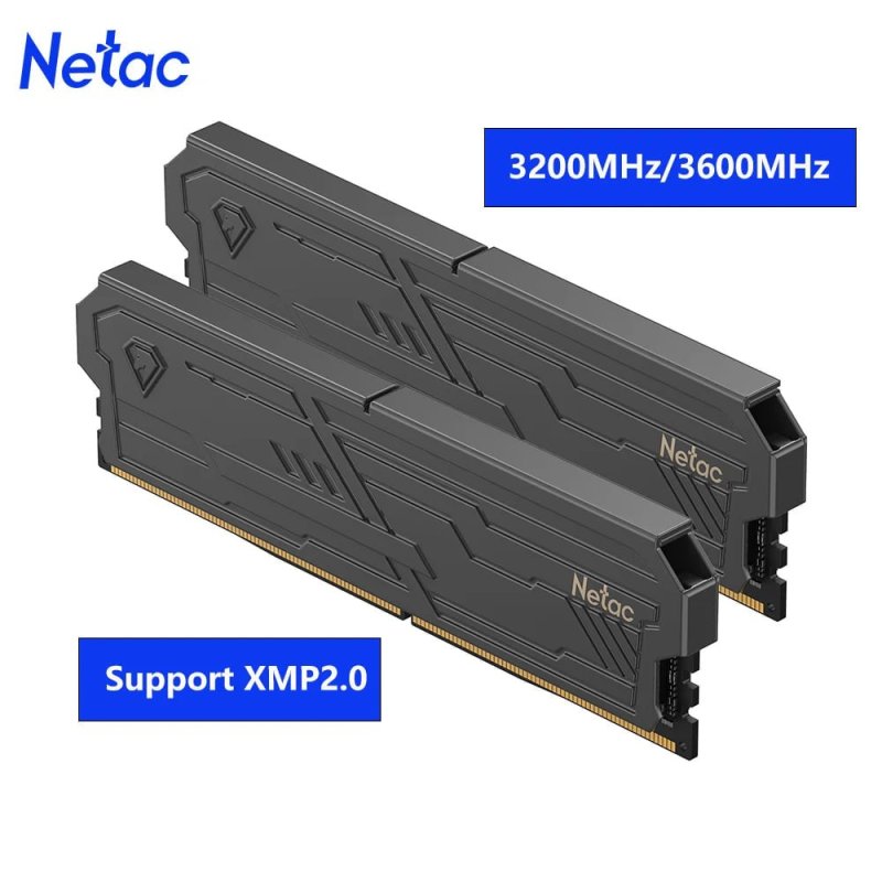 Memória DDR4 Netac Shadow III 2x8GB 3200mhz