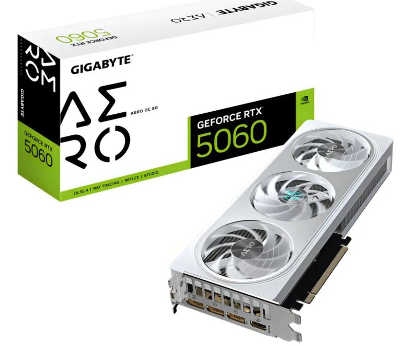 Placa De Vídeo Gigabyte Rtx 5060 Aero Oc 8GB