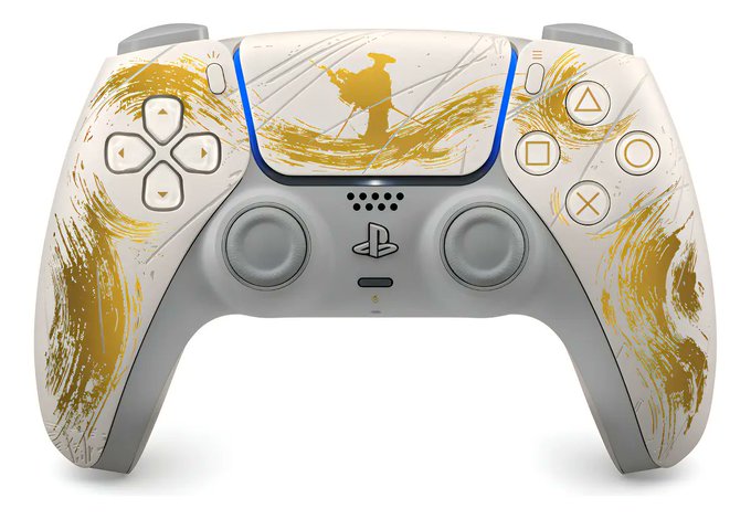 Controle Sem Fio DualSense Edição Limitada Ouro Ghost of Yotei