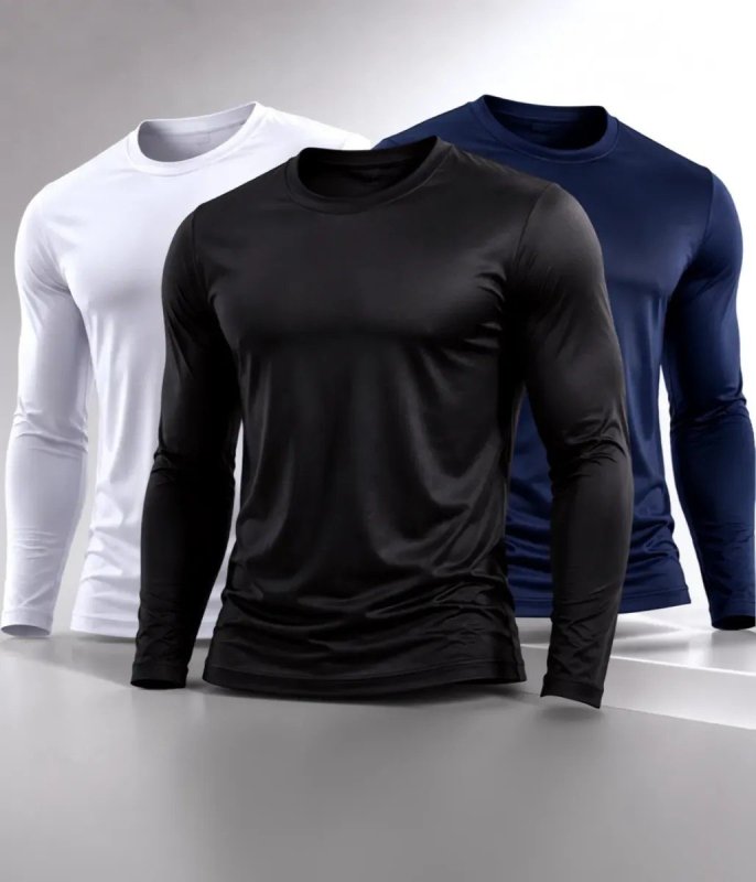 Kit 3 Camisetas Térmicas Masculina Segunda Pele Camisa Uv50