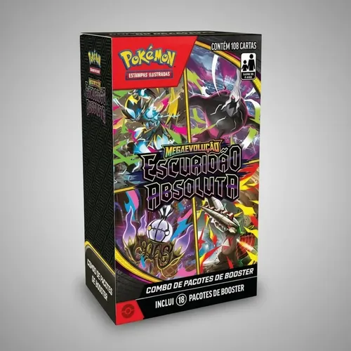 Pokémon TCG Megaevolução #5 Escuridão Absoluta - 18 Boosters