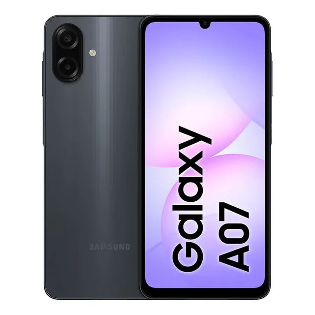 Celular Samsung Galaxy A07 256gb, 8gb, Câmera 50mp, Tela 6.7, Proteção Ip54, Processador 6nm - Preto