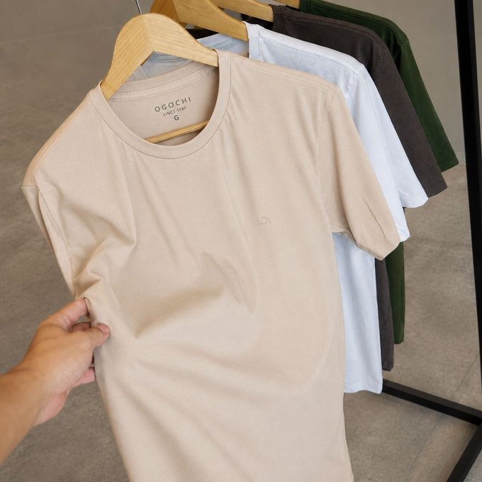 Camiseta Ogochi Básica Algodão + Frete Grátis