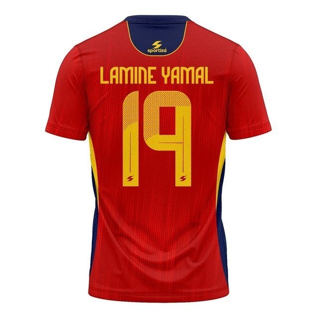 Camisa Futebol Lançamento Espanha Yamal 10 Adulto Masculino