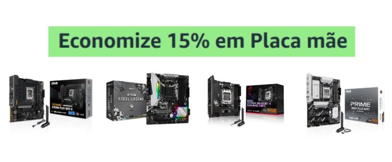 Economize 15% em Placa mãe