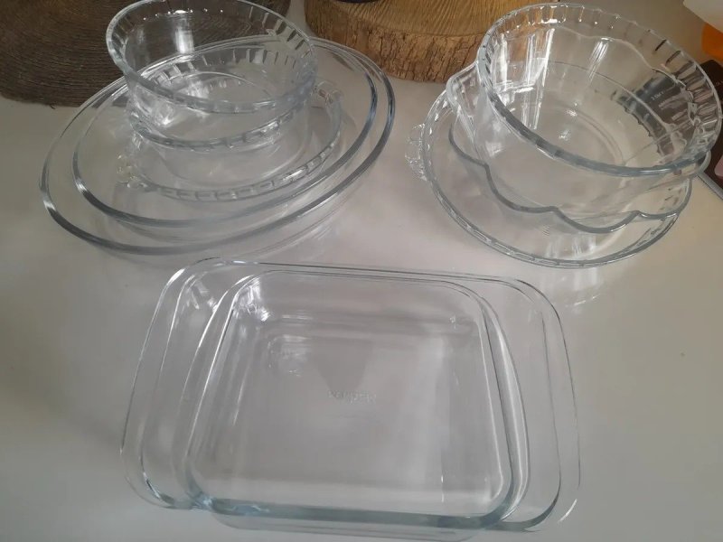 Conjunto De Travessas Refratárias Em Vidro 10 Peças Marinex