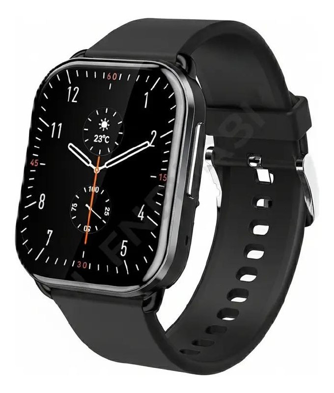 Relógio Smartwatch Qcy Watch GS S6 Bluetooth IPX8 - Preto