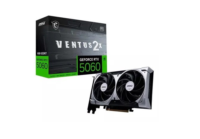 Placa de vídeo NVIDIA GeForce MSI RTX5060 8GB VENTUS 2X OC