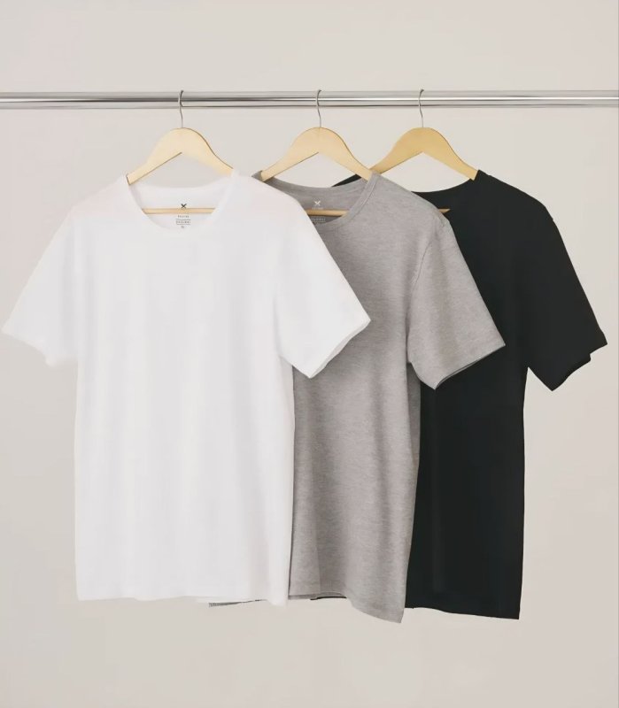 Kit Com 3 Camisetas Masculinas Básicas Slim Hering