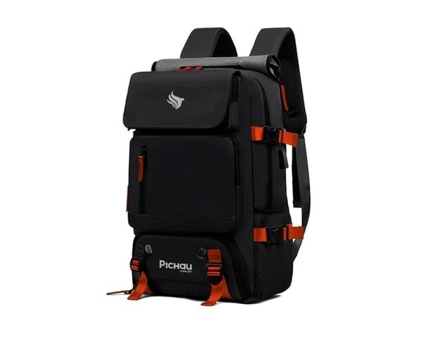 Mochila Pichau Vulcan, Preto e Vermelho