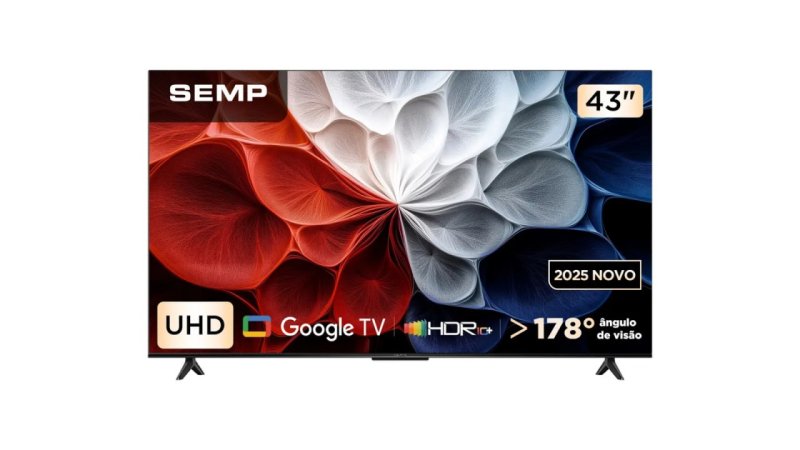 Smart TV SEMP 43" 4K UHD Google TV