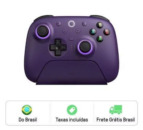 Controle 8BitDo Ultimate 2 Wireless com Dock de Carregamento
