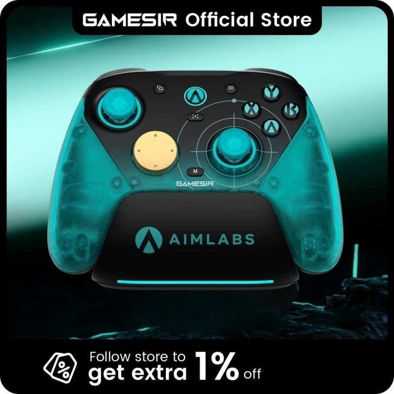 Controle GameSir G7 Pro 8K Aimlabs Edition Wireless Switch 8000Hz Polling Rate Gamepad, TMR Gen-2 Joystick Hall Effect Trigger