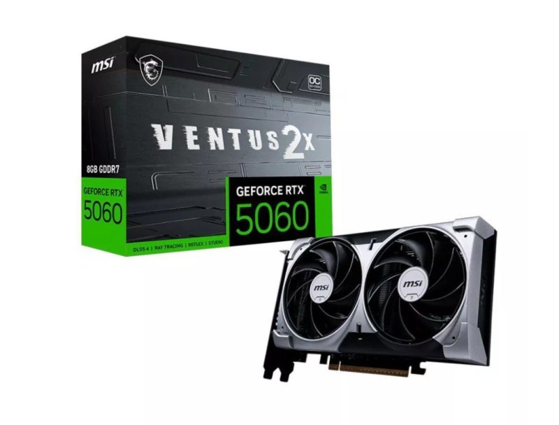 Placa de Video MSI RTX5060 8GB VENTUS 2X OC