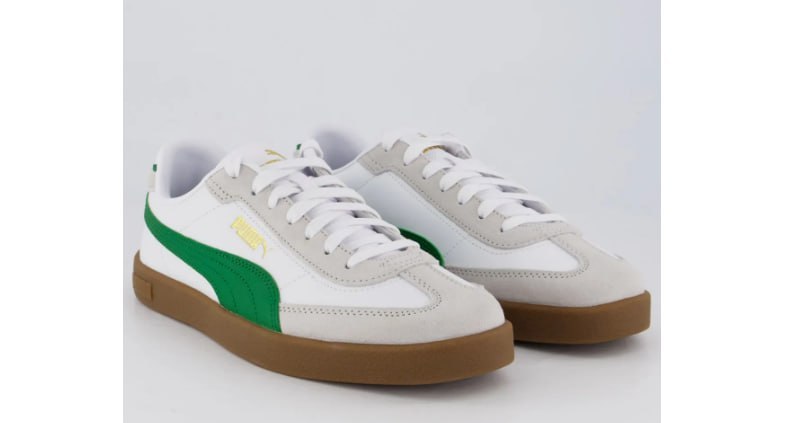 Tênis Masculino Club Ii Era Puma Branco/verde Geométrico 43 Br