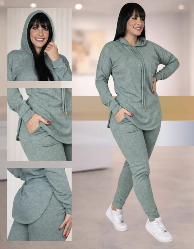 Conjunto Feminino de Inverno – Blusa e Calça