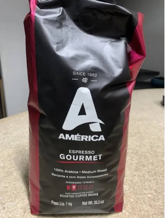 América Café Torrado Em Grãos Gourmet 1 Kg + Frete Grátis